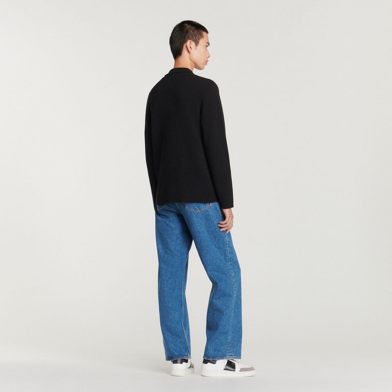 Cárdigan de cuello estilo polo