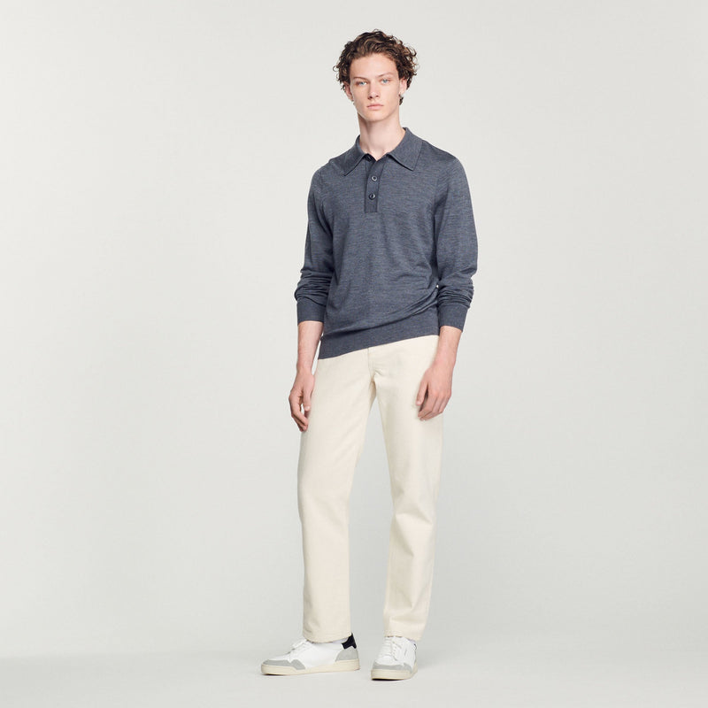 Sandro | Polo de lana merina para hombre.
