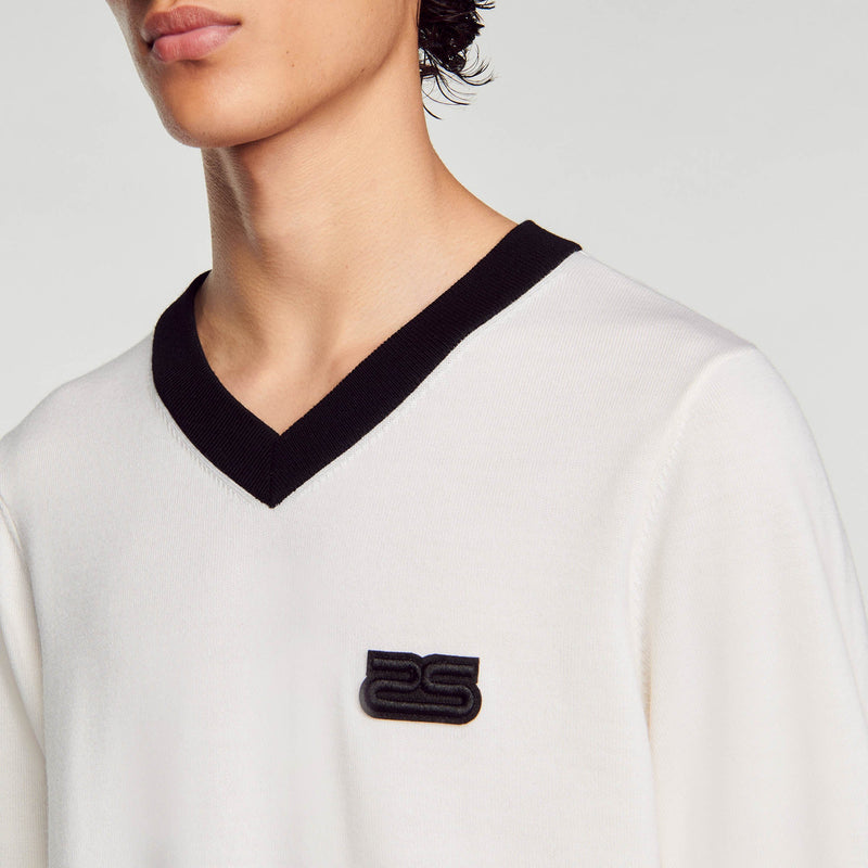 Sandro | Jersey de lana con logo para hombre.