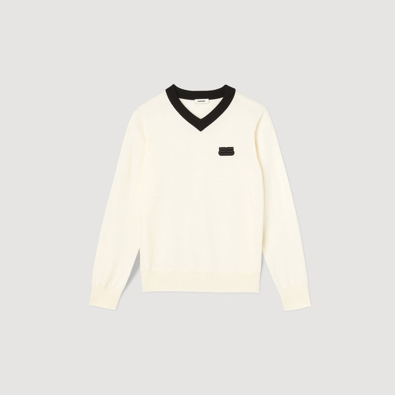 Jersey de lana con logo