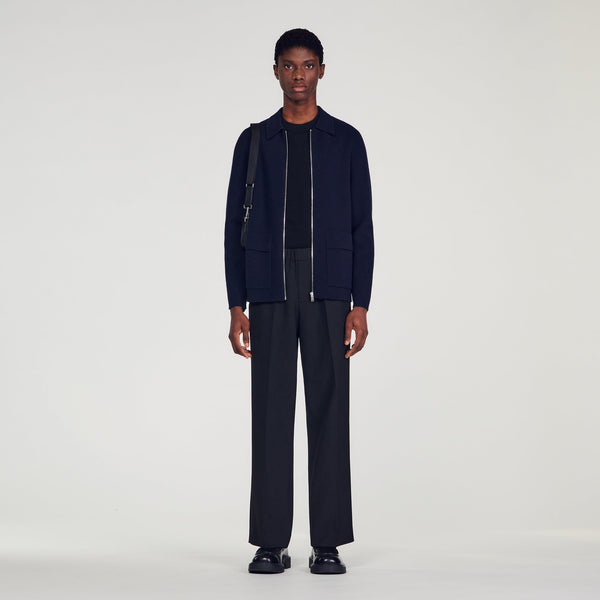 Sandro | Chaqueta azul marino para hombre.