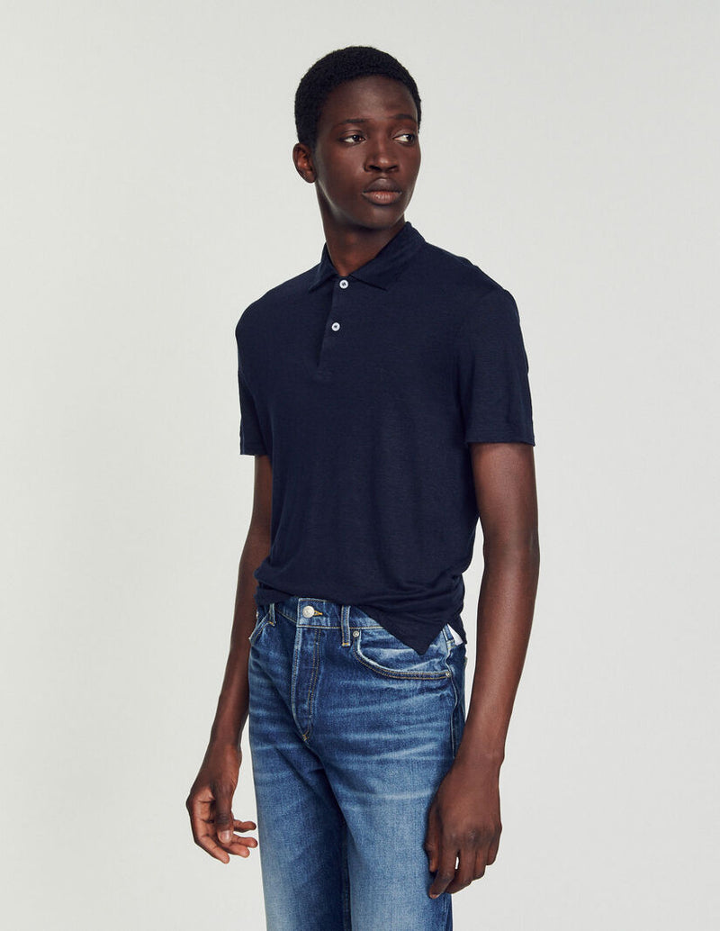 Sandro | Polo de lino para mujer.