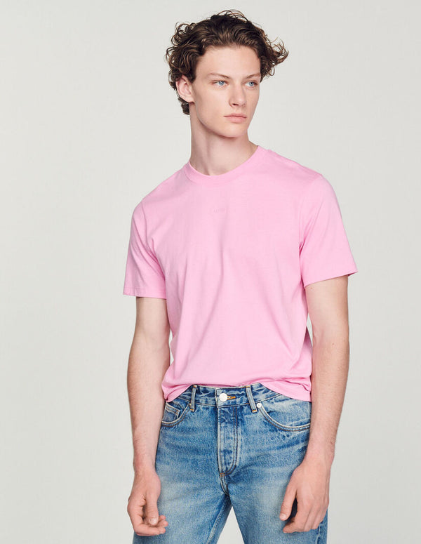 Sandro | Camiseta con logotipo bordado para hombre.