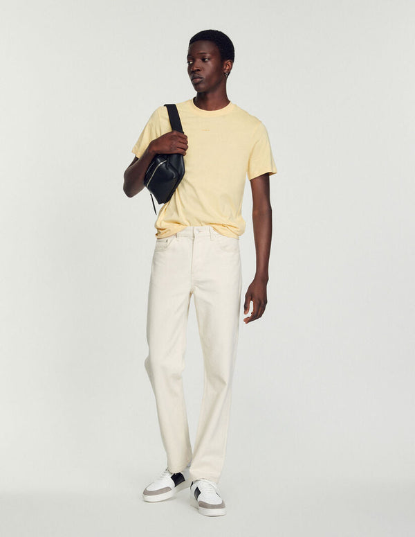 Sandro | Camiseta con logotipo bordado para hombre.