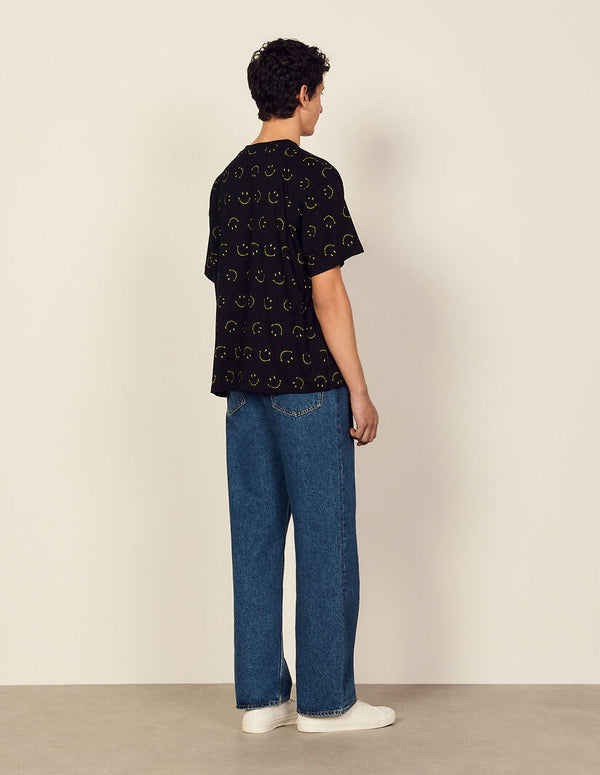 Camiseta Smiley Negro