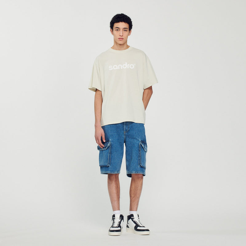 Sandro | Camiseta oversize con logotipo para hombre.