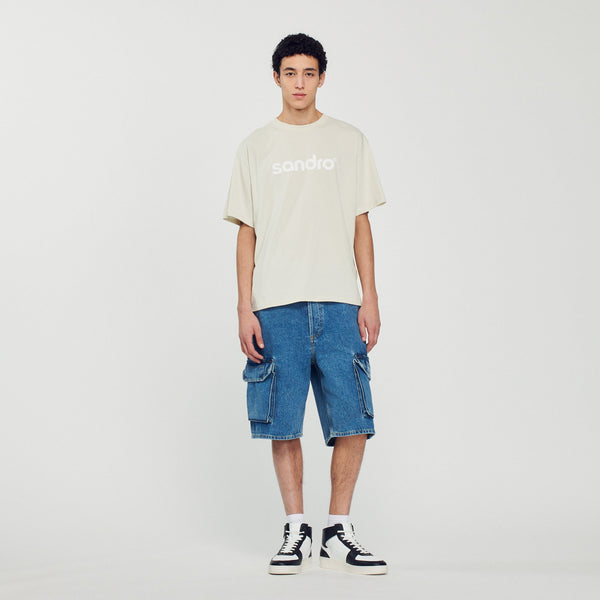 Sandro | Camiseta oversize con logotipo para hombre.