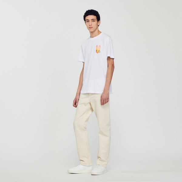 Sandro | Camiseta con estampado de conejo para hombre.