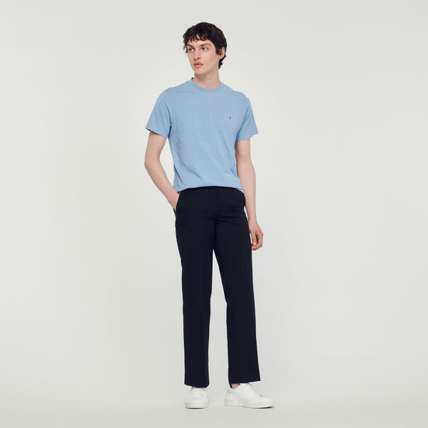 Sandro | Camiseta con parche Square Cross para hombre.
