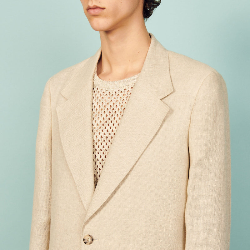 Saco Coordinado Mode Linen Beige