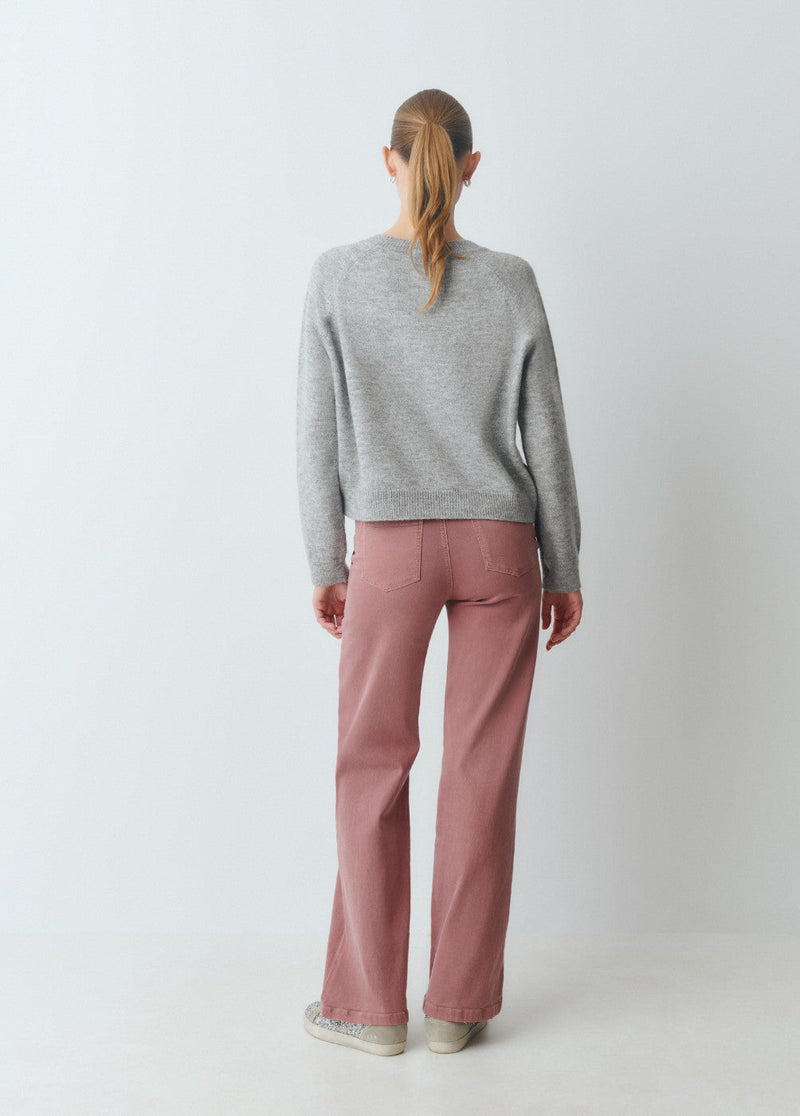 Pantalón culotte con bolsillos frontales