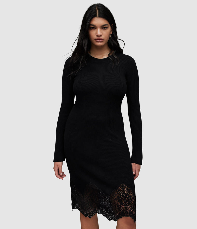 AllSaints | Vestido Milly Black para mujer