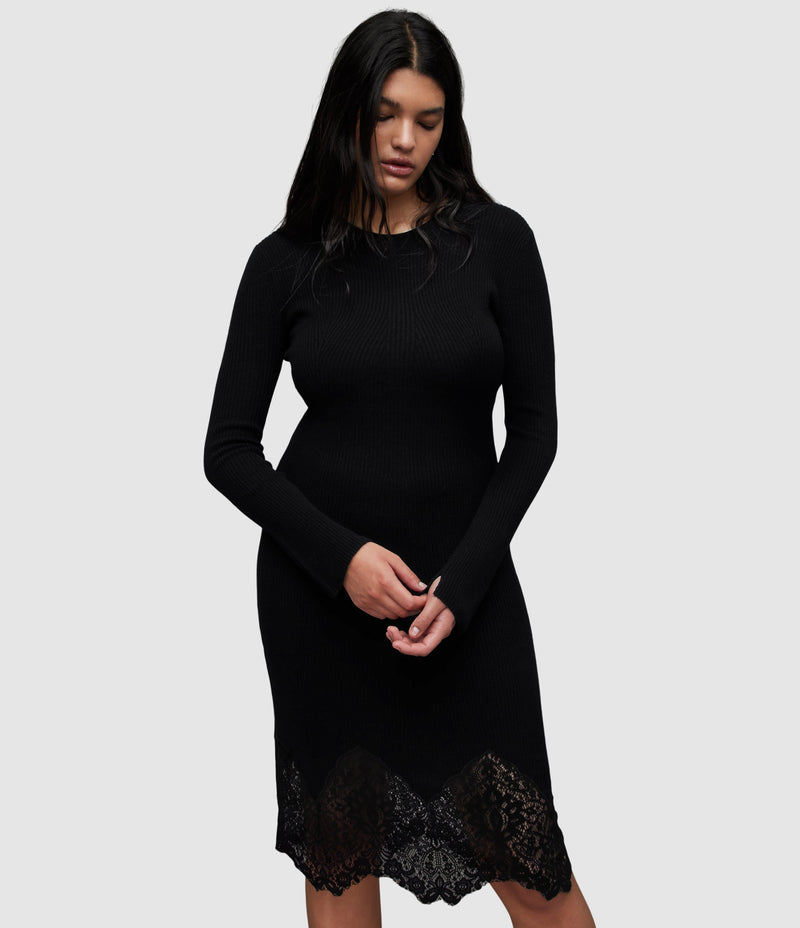 AllSaints | Vestido Milly Black para mujer