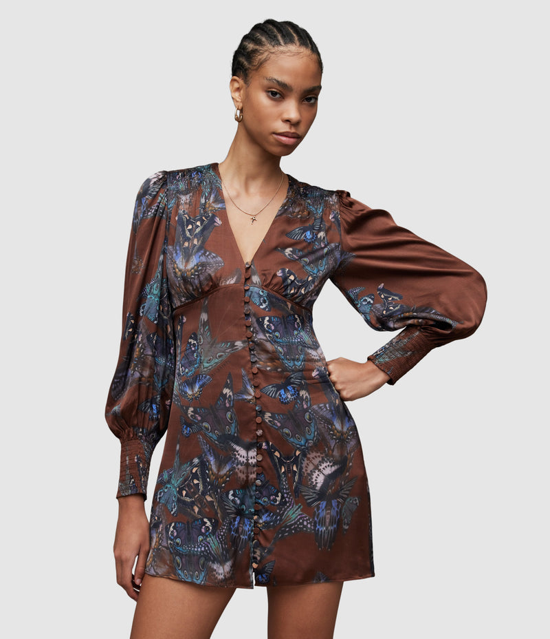 Vestido Auden Diana Café Intenso