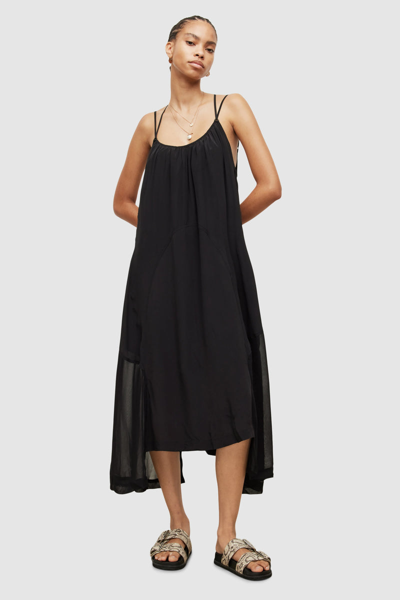 AllSaints | Vestido Areena Negro para mujer