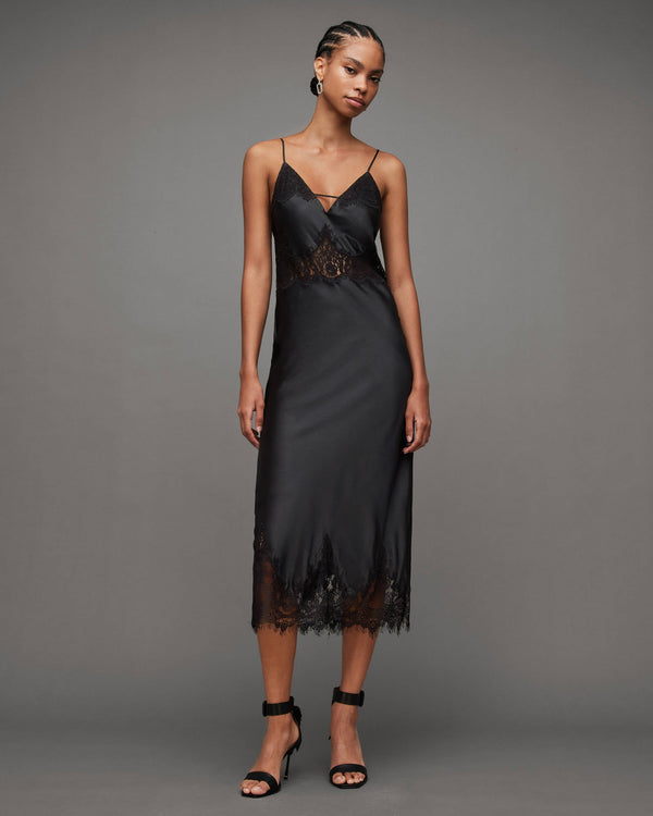 AllSaints | Vestido Ophelia Black para mujer