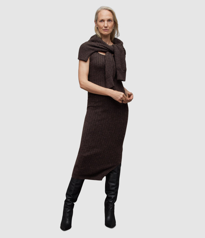 Vestido Margot Warm Cacao Brown