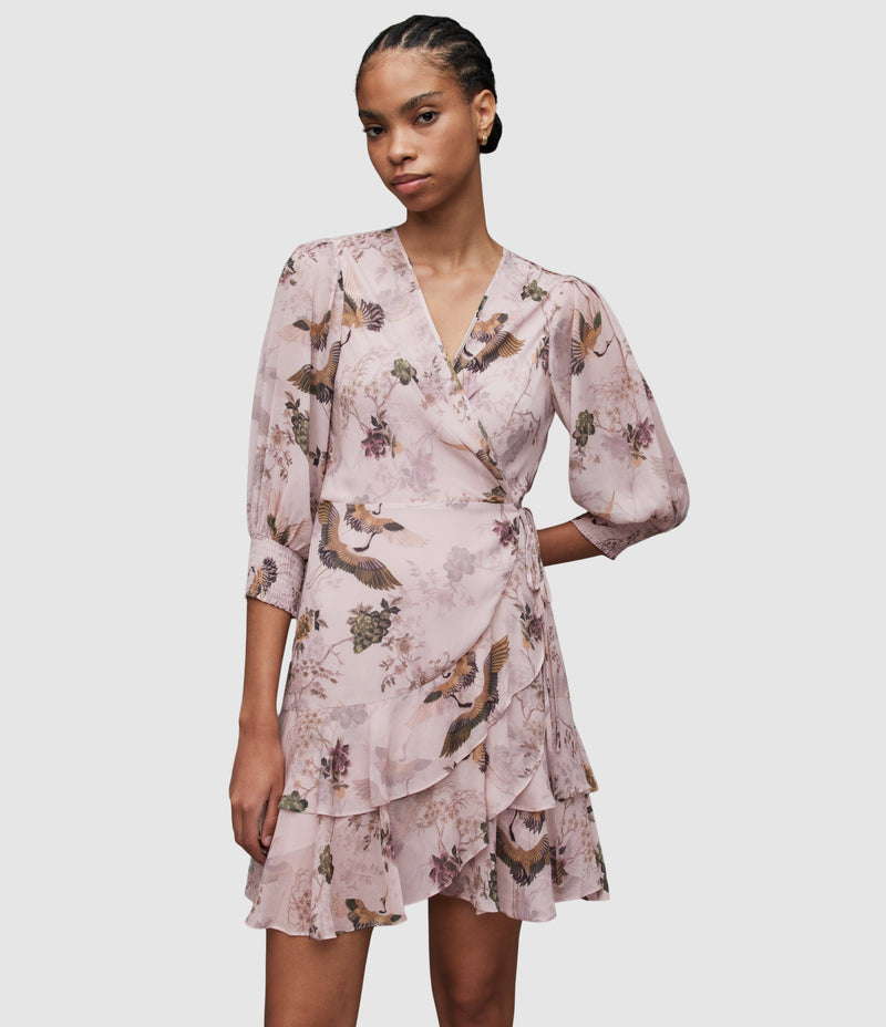 AllSaints | Vestido Ari Dusty Pink para mujer