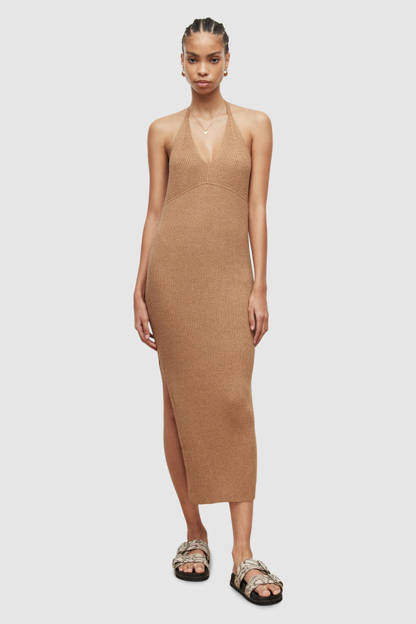 AllSaints | Vestido Lexi Plata para mujer