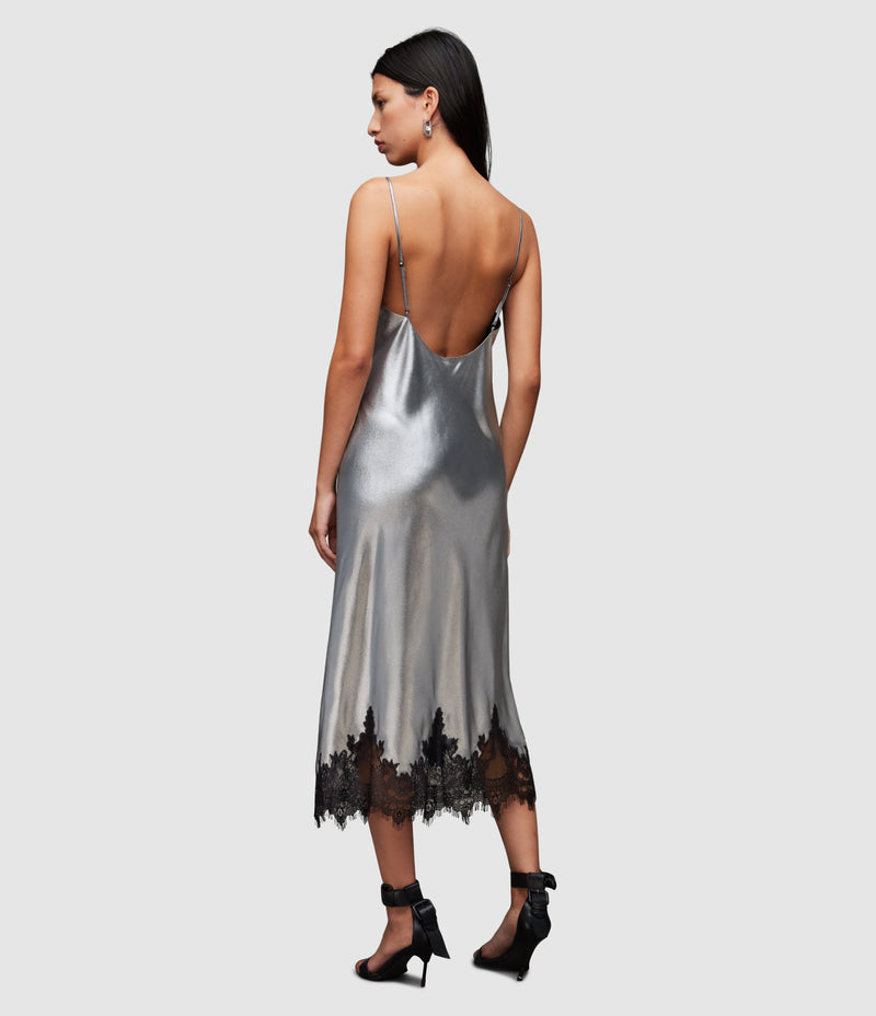 Vestido Ophelia Gunmetal Grey