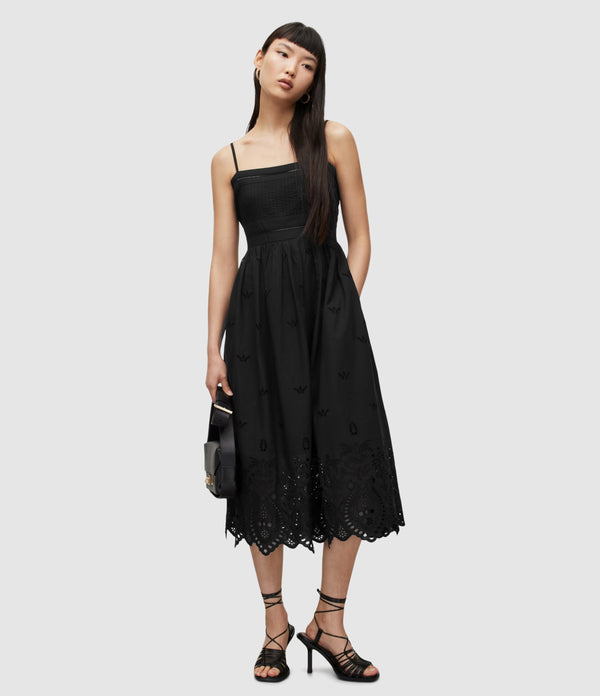 AllSaints | Vestido Whitley Black para mujer