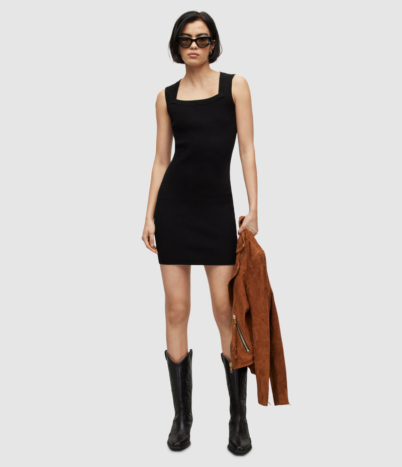 AllSaints | Vestido Bardi Black para mujer