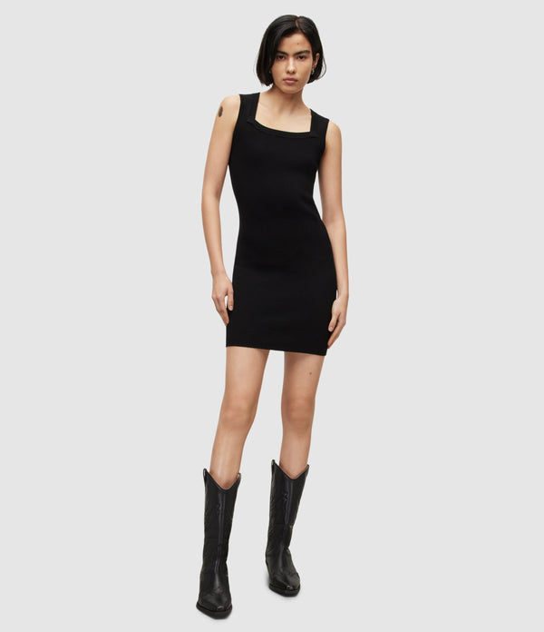 AllSaints | Vestido Bardi Black para mujer