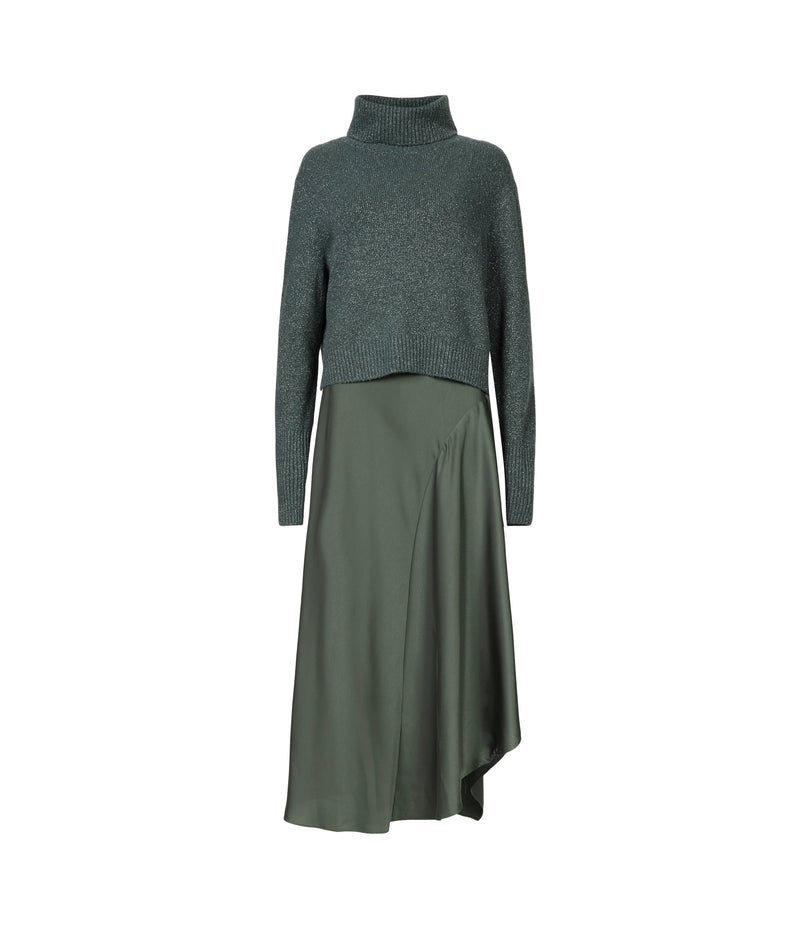Vestido Arta Gris Acero Corto