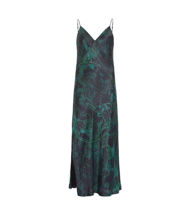 AllSaints | Vestido Melody Jewel Green para mujer