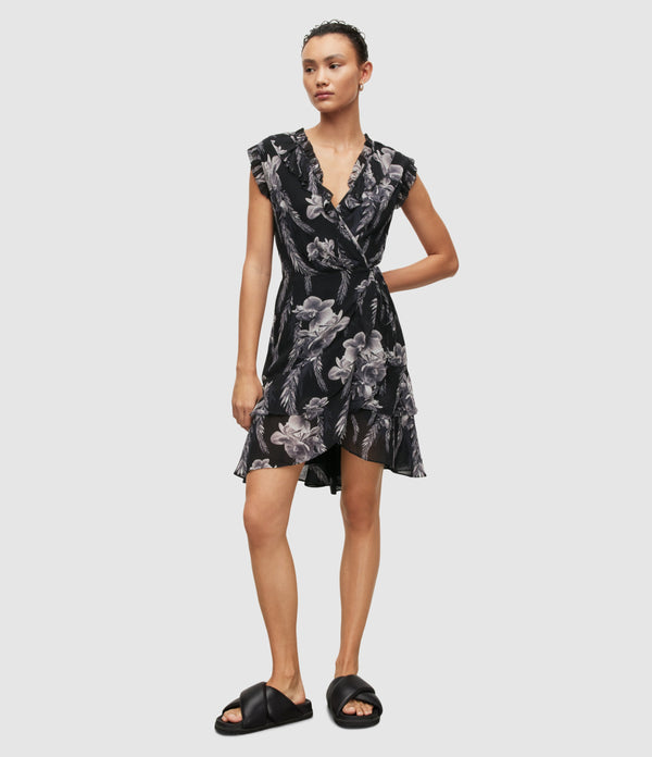 AllSaints | Vestido Ari Black para mujer