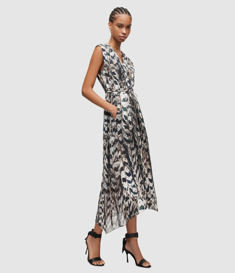 AllSaints | Vestido Tate White Mono para mujer