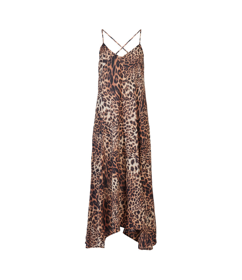 AllSaints | Vestido Essie Animal Brown para mujer