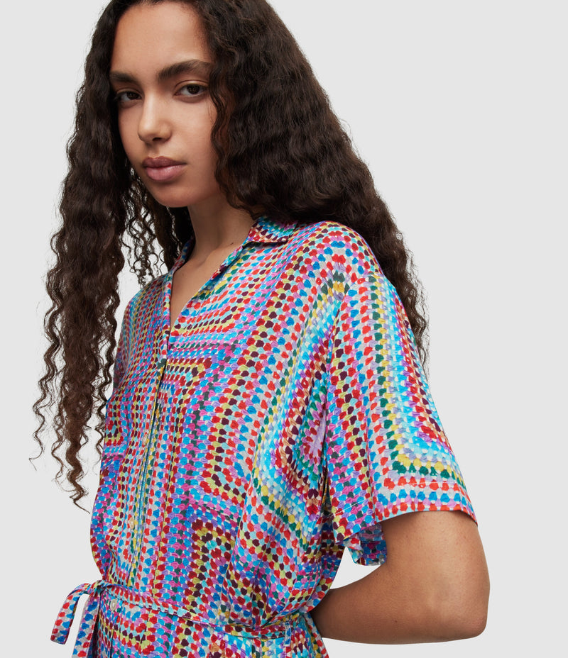 Vestido Athea Rainbow Blue