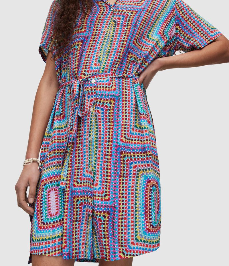 Vestido Athea Rainbow Blue