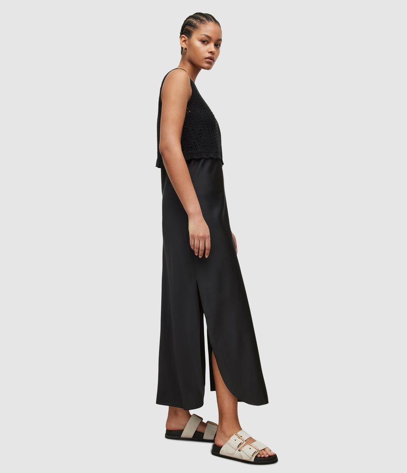 AllSaints | Vestido Cass Negro para mujer