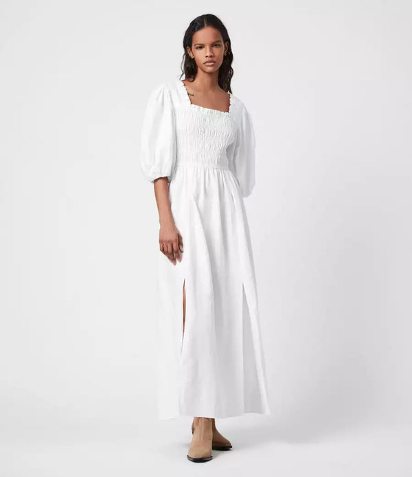 AllSaints | Vestido Livi Blanco para mujer