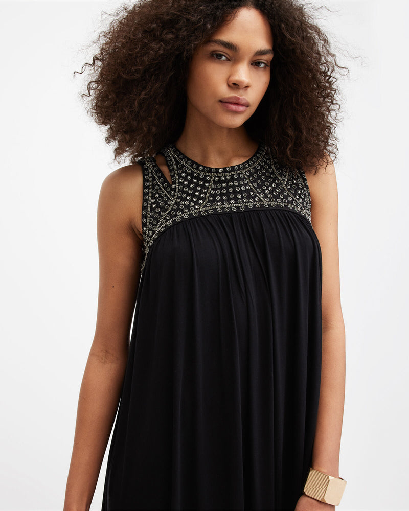 Vestido Arizona Negro Bordado