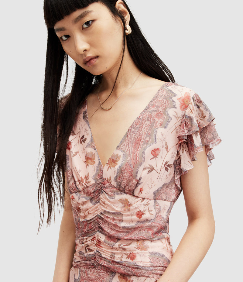 Vestido Brea Cascade Rosa Masilla