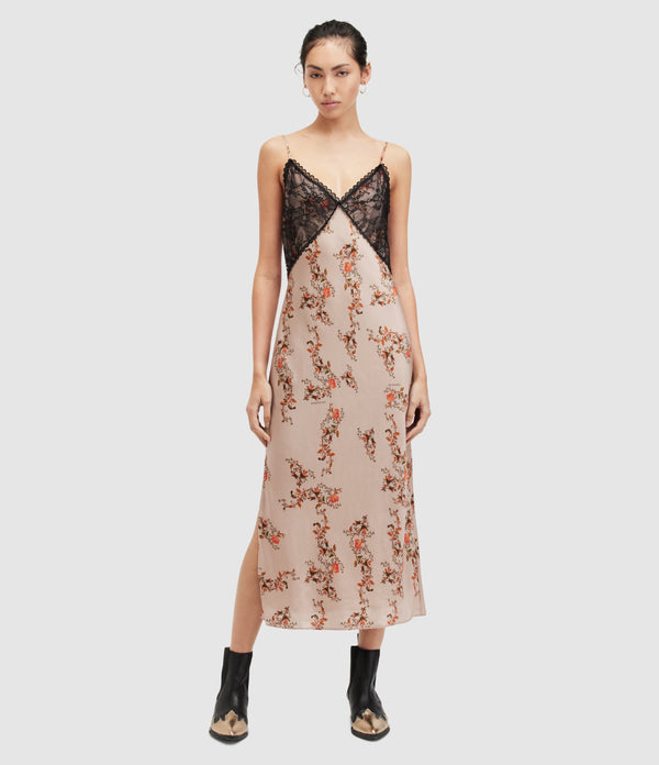Vestido Immy Oto Beige Almendra