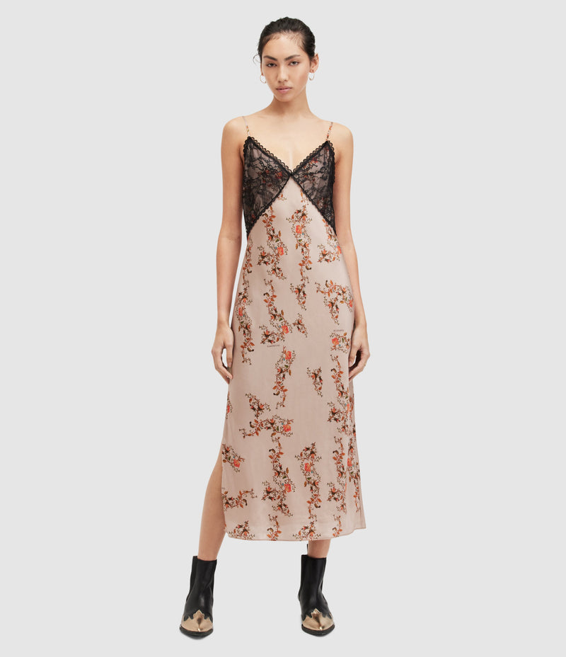 Vestido Immy Oto Beige Almendra