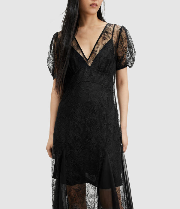Vestido Rayna Negro Encaje