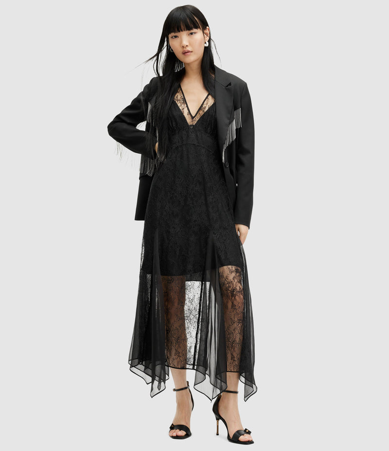 Vestido Rayna Negro Encaje
