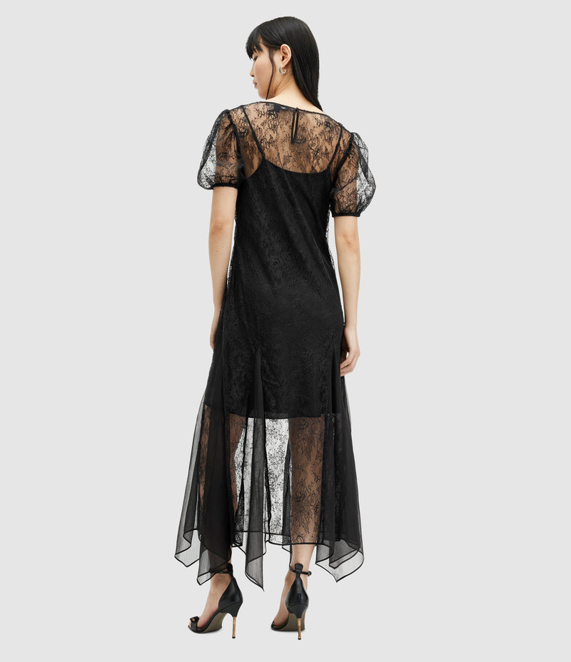 Vestido Rayna Negro Encaje