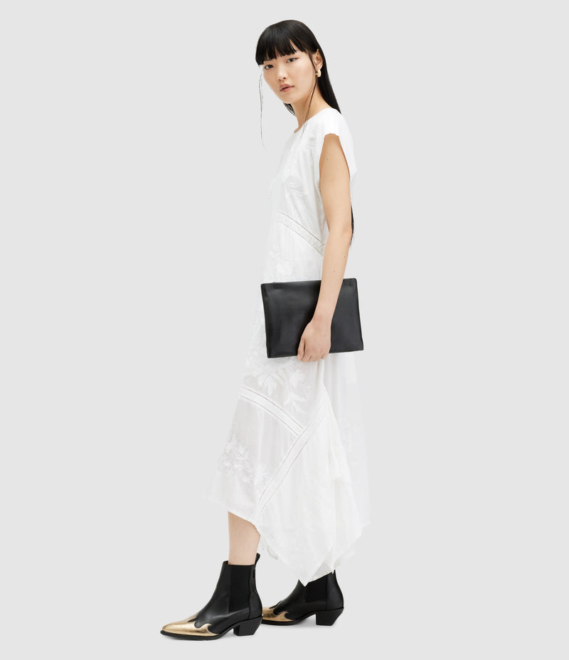 Vestido Gianna Blanco Apagado Bordado
