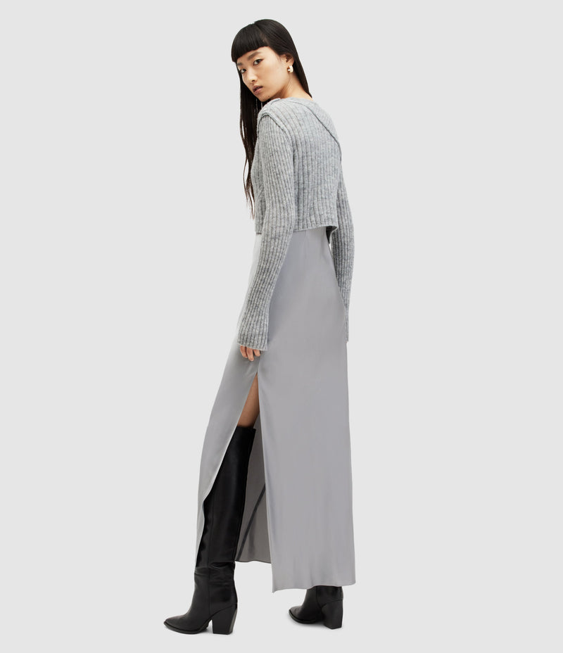 Vestido Amos Gris marmoleado