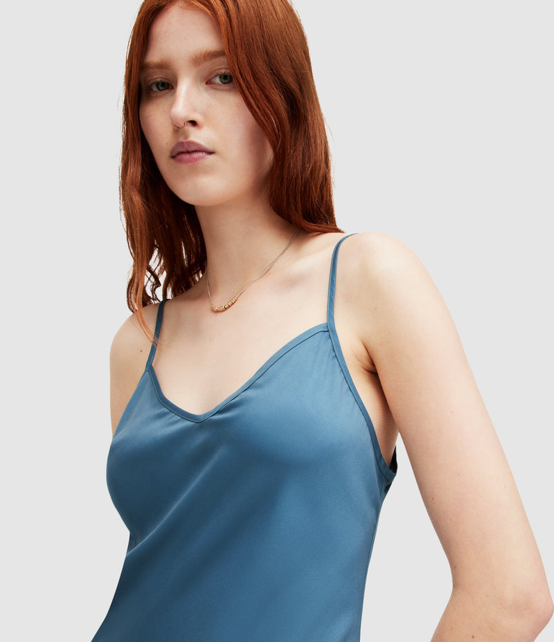 Vestido Bryony Azul Petróleo