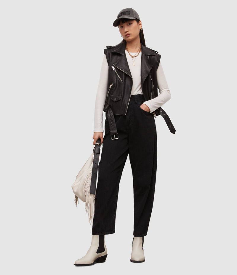 AllSaints | Jeans Hailey Washed Black para mujer