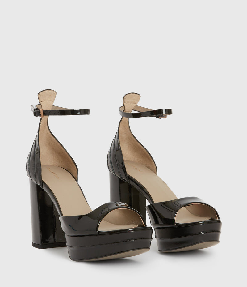 AllSaints | Zapatos Tia Black Shine para mujer