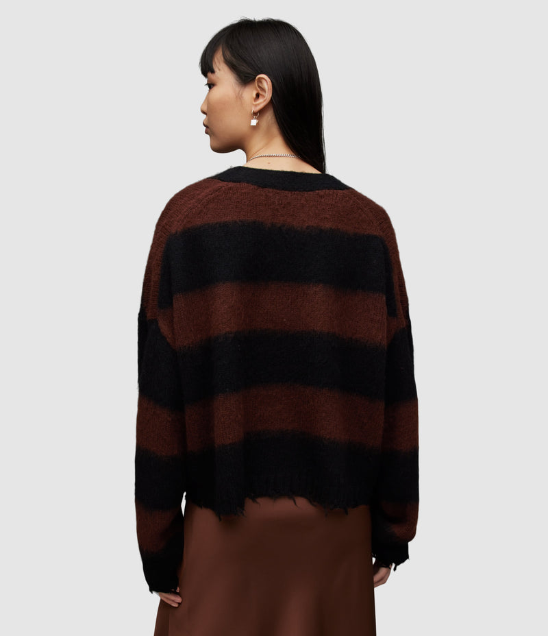 Sweater Lou Blk/Chestnut Brown