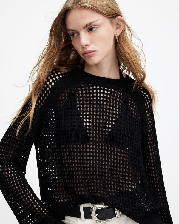 Sweater Paloma Negro Cuello redondo